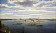 Викентий Дмоховский. Руины замка на озере Троцком (1853)
