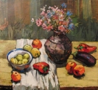 Виталий Цвирко. Натюрморт на даче (1980)