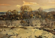 Виталий Цвирко. Зимний пейзаж (1976)