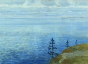 Витольд Бялыницкий-Бируля. Час тишины. Озеро Удомля (1911)