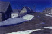 Витольд Бялыницкий-Бируля. Мартовская ночь (1910)