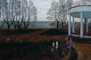 Витольд Бялыницкий-Бируля. Осень. Беседка (1905)