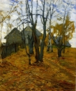 Витольд Бялыницкий-Бируля. Осенний пейзаж (1910)