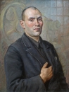 Яков Кругер. Портрет ударника минского завода Ударник (1935)