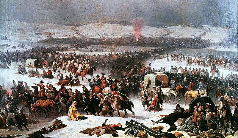 Януарий Суходольский. Переход армии Наполеона через Березину (1866)