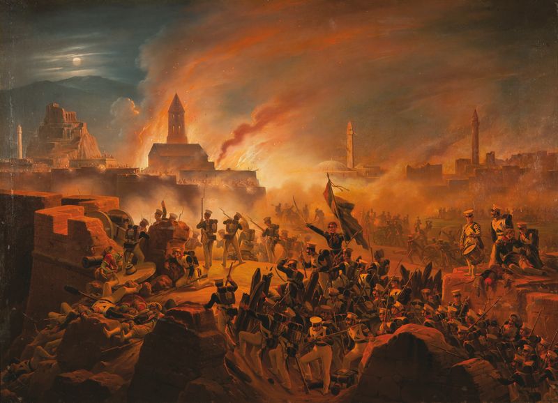 Януарий Суходольский. Штурм крепости Анальцых (1838)