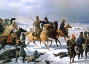 Януарий Суходольский. Французское отступление из Москвы (1844)