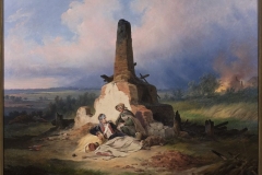Януарий Суходольский. Раненный улан в 1831 году (1855)