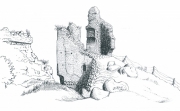 Язэп Дроздович. Руины замковой башни Кревского замка