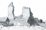 Язэп Дроздович. Руины замка - вид с запада