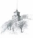 Язэп Дроздович. Башня на замковой горе в Вильне