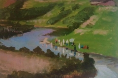 Юдель Пэн. Купание на Витьбе (1908)