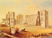 Юзеф Пешка. Руины замка Белый Ковель, Смоляны (конец XVIII века)