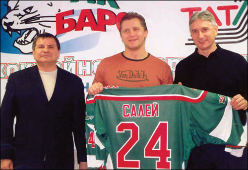 Руслан Салей и Зинэтула Билялетдинов во время локаута НХЛ