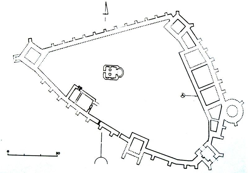 Схема Старого замка Витовта
