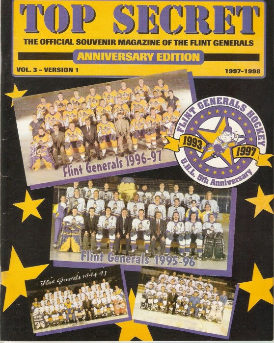 Клуб "Флинт Дженералс" в 1993-1997 годах, в котором Андрей Мезин провёл 3 сезона с 1995 по 1998 годы
