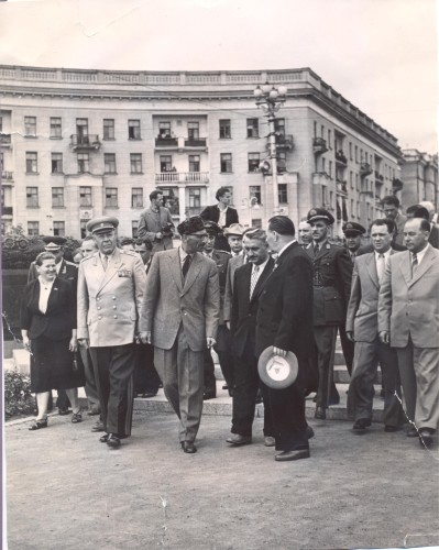 Король Афганистана Мухаммед Зах Шах в Минске 1957