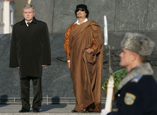 Муаммар Каддафи в Минске
