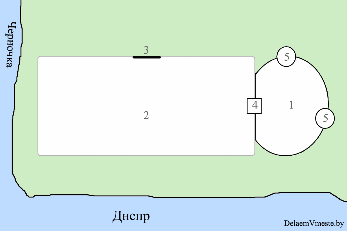 Схема Жлобинского замка