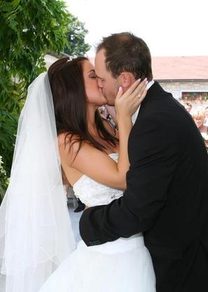 Жена Лукаша Крайчека с супругом