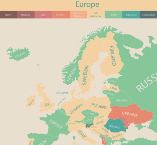 Карта ценностей европейцев