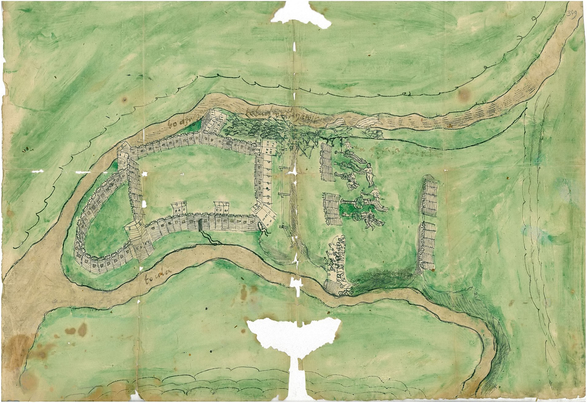 План осады Улльского замка