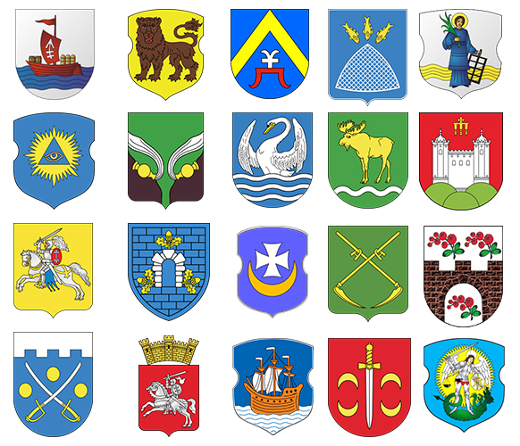 Гербы городов Витебской области