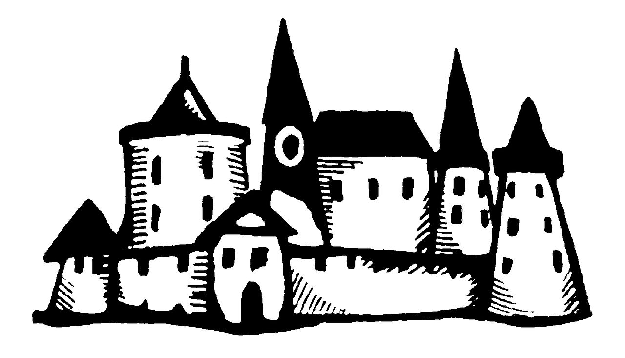Гомельский замок на карте 16 века
