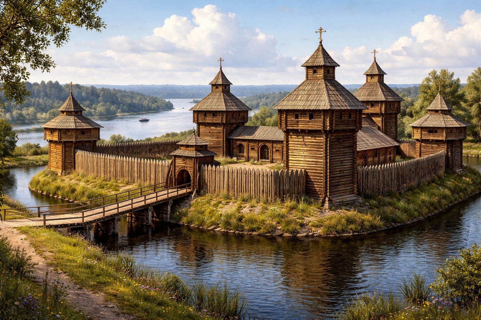 Лоевский замок. ИИ-генерация